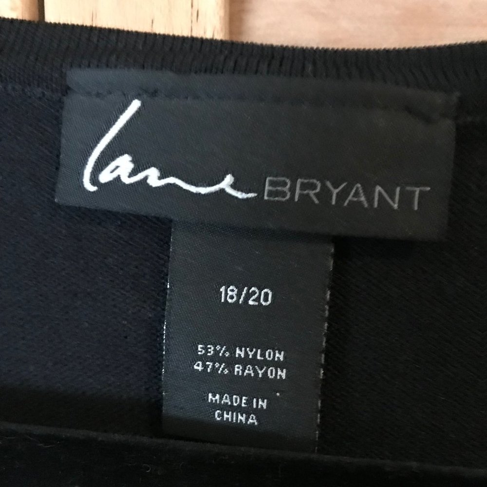 LANE BRYANT BLACK SWEATER DRESS SIZE 18/20 - Picture 5 of 6